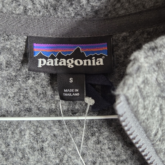 Patagonia Men's NWT Woolyester Fleece Pullover - Size Small - Gray - Quarter Zip - Picture 5 of 9
